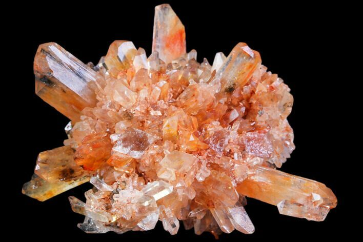 Orange Creedite Crystal Cluster - Durango, Mexico #79379